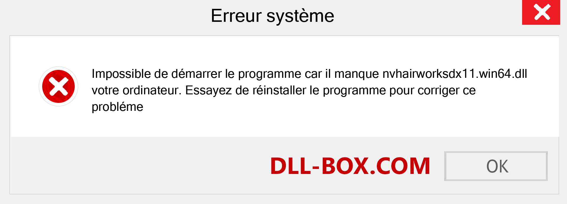 Le fichier nvhairworksdx11.win64.dll est manquant ?. Télécharger pour Windows 7, 8, 10 - Correction de l'erreur manquante nvhairworksdx11.win64 dll sur Windows, photos, images